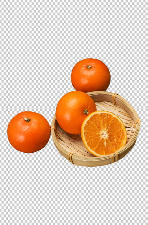 果篮橙子水果食品物品PNG摄影图片 素材13
